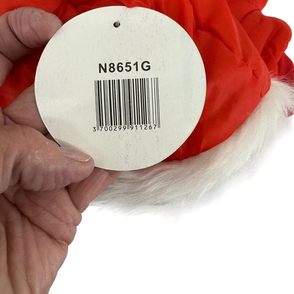 Partie‎ Folies Dog Costume Red Puffer Vest with Faux Fur Hood Pet Apparel NWT